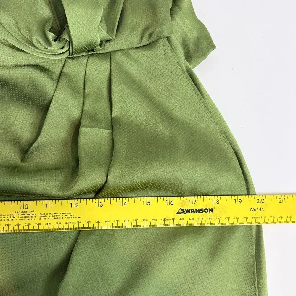 Ted Baker London Poshan Sage Green Keyhole Midi Dress Ted 3, US 8